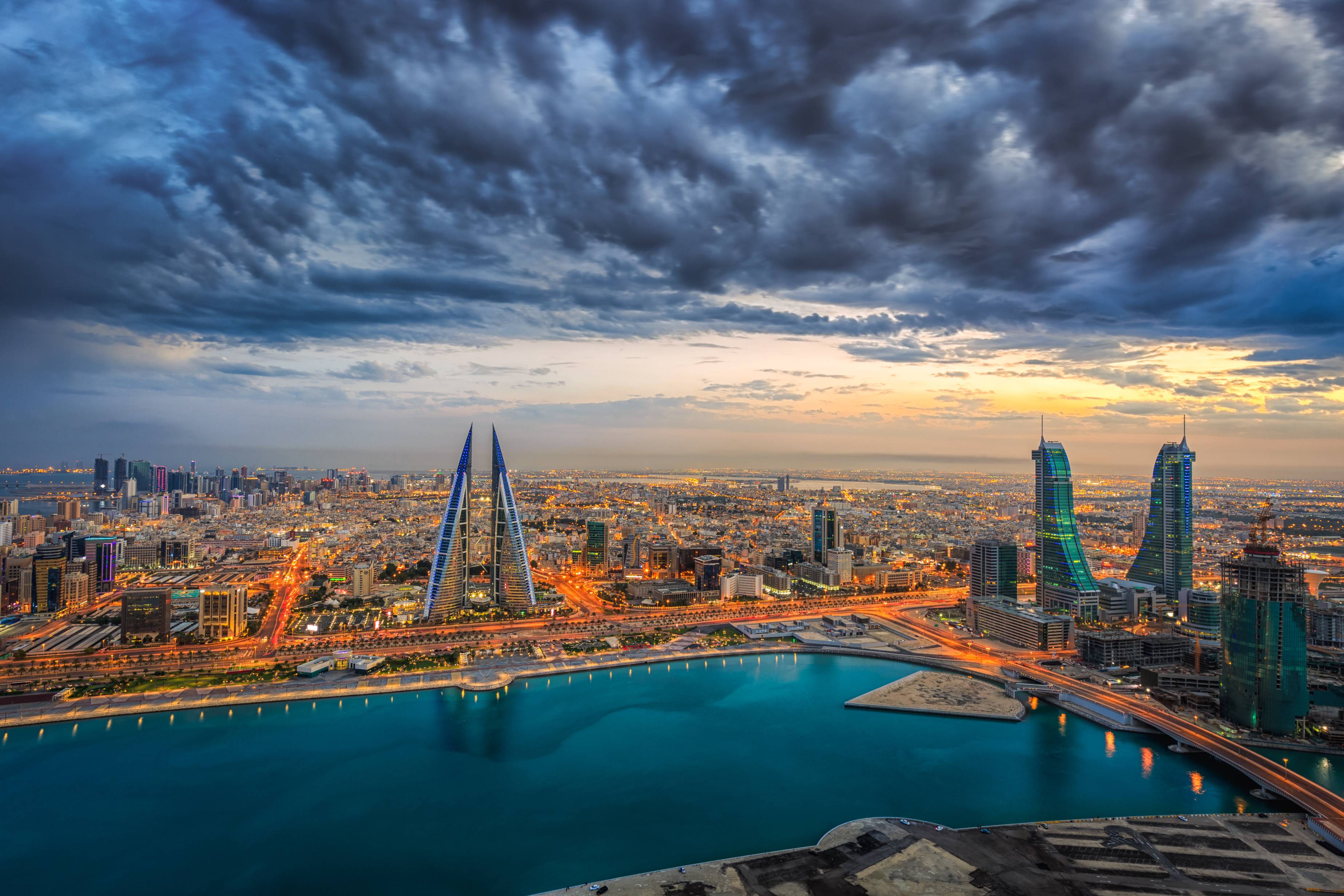 Aerial view of Bahrain